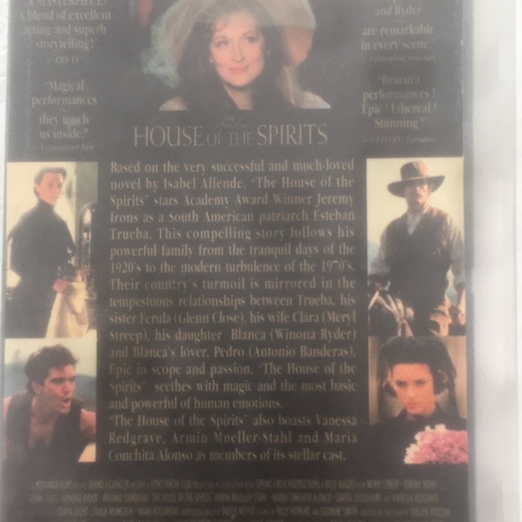 3/$25 1993 VHS#11652 Video tape. THE HOUSE IF SPIRITS. Meryl Streep Winona Ryder - Picture 3 of 6